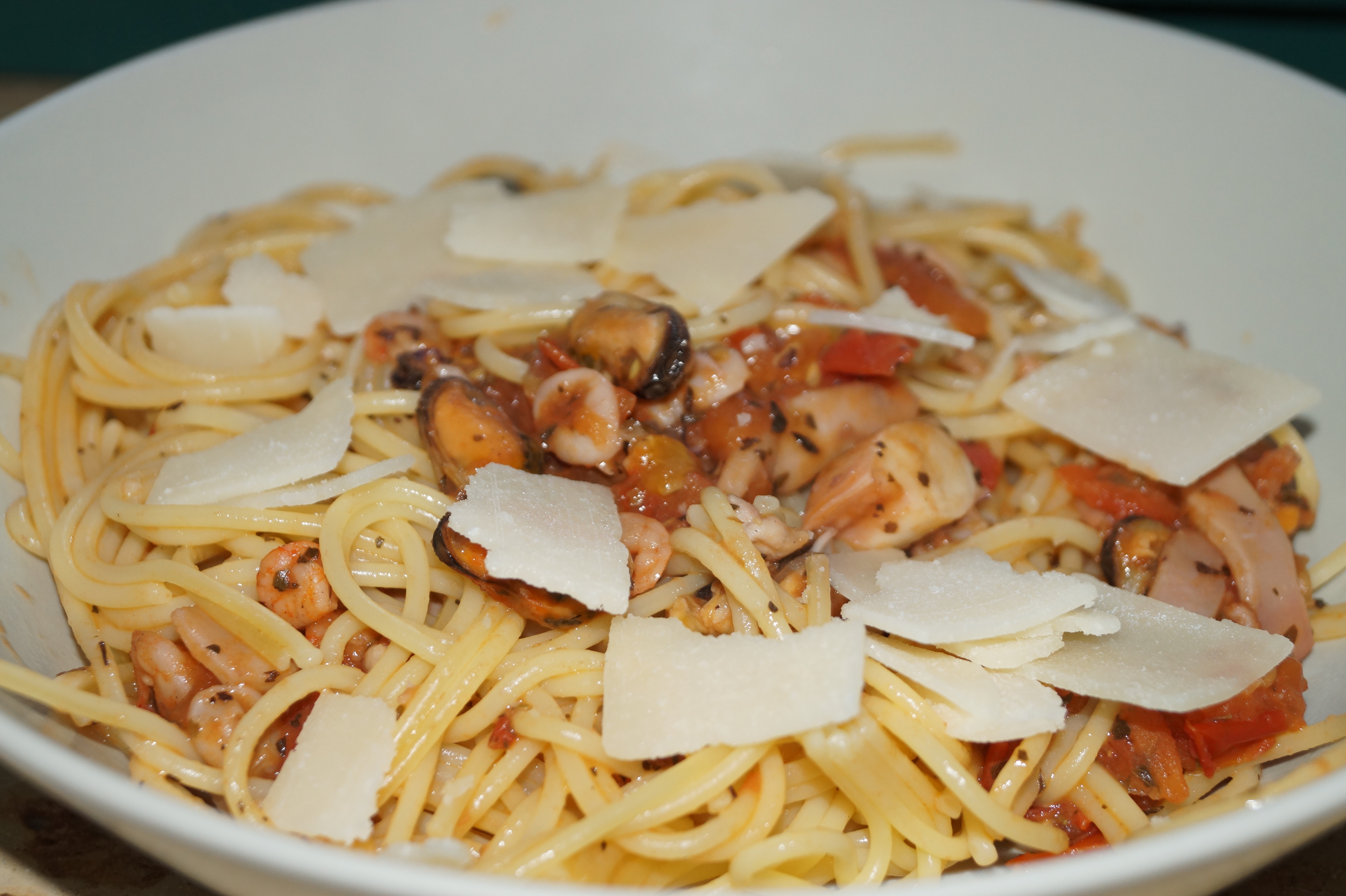 Spaghetti mit Meeresfrüchten (Frutti di Mare) | Katja´s Bücher und Rezepte