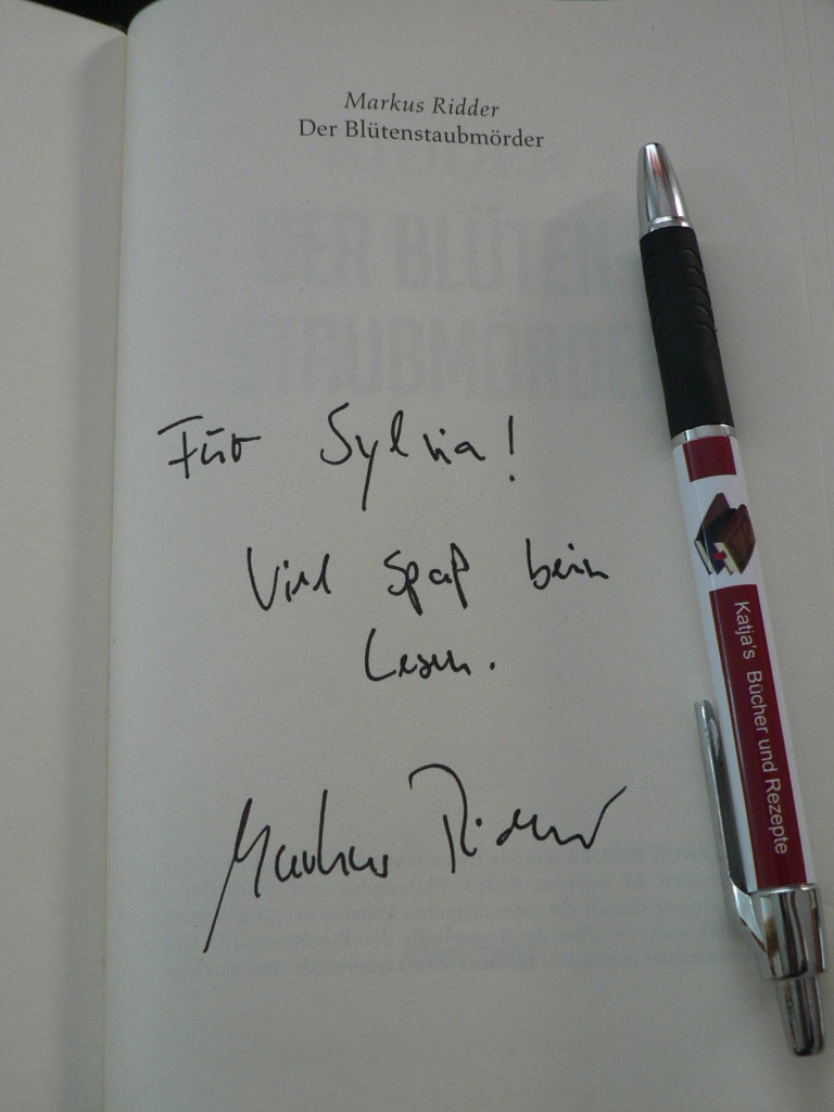 Blütenstaubmörder von Markus Ridder - Katja´s Bücher und Rezepte