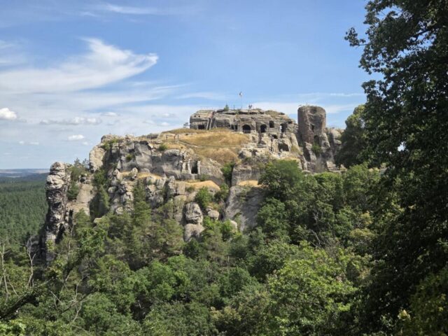 Blick auf Burg und Festung vom Aussichtspunkt aus